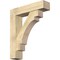 Ekena Millwork Merced Block Rough Sawn Bracket w/ Offset Brace, Douglas Fir, 8"W x 34"D x 40"H BKT0806X34X40MRC05RDF - alternate 1